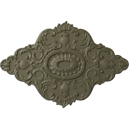 Ekena Millwork Ashford Ceiling Medallion, Hand-Painted Spartan Stone, 42 3/4"W x 28 7/8"H x 1"P CM42X28ASSSF